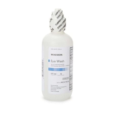 Mckesson Eye Wash Solution, 4-ounce Squeeze Bottle, 48PK MCK19818